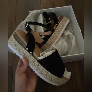 Cute wedges, bought and worn once.